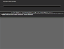 Tablet Screenshot of overtones.com